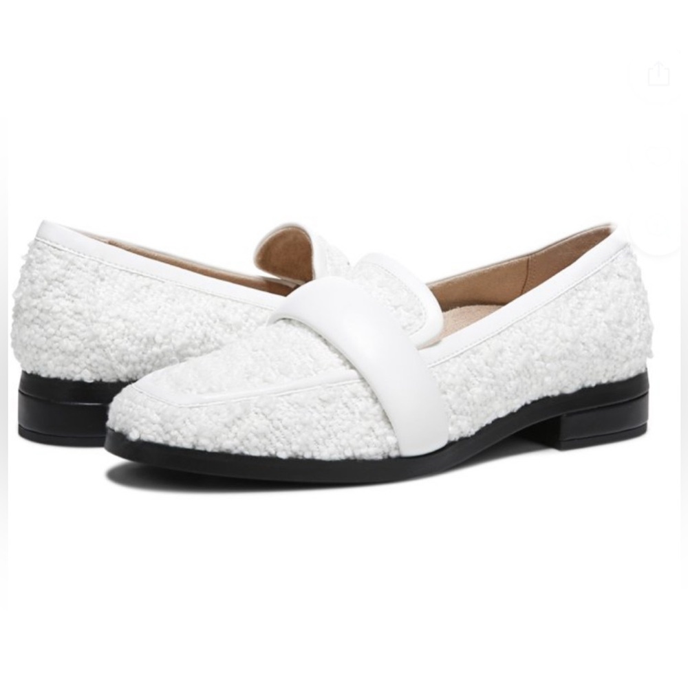 NEW Vionic Mylene White Boucle Loafers - Picture 2 of 9